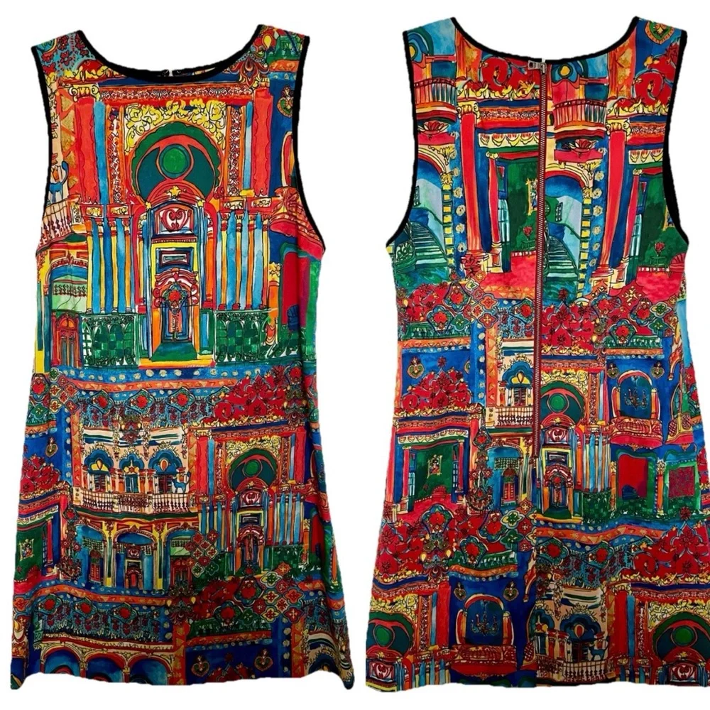ALICE + OLIVIA Havana Town TISHA A-Line Shift DRESS Size 2